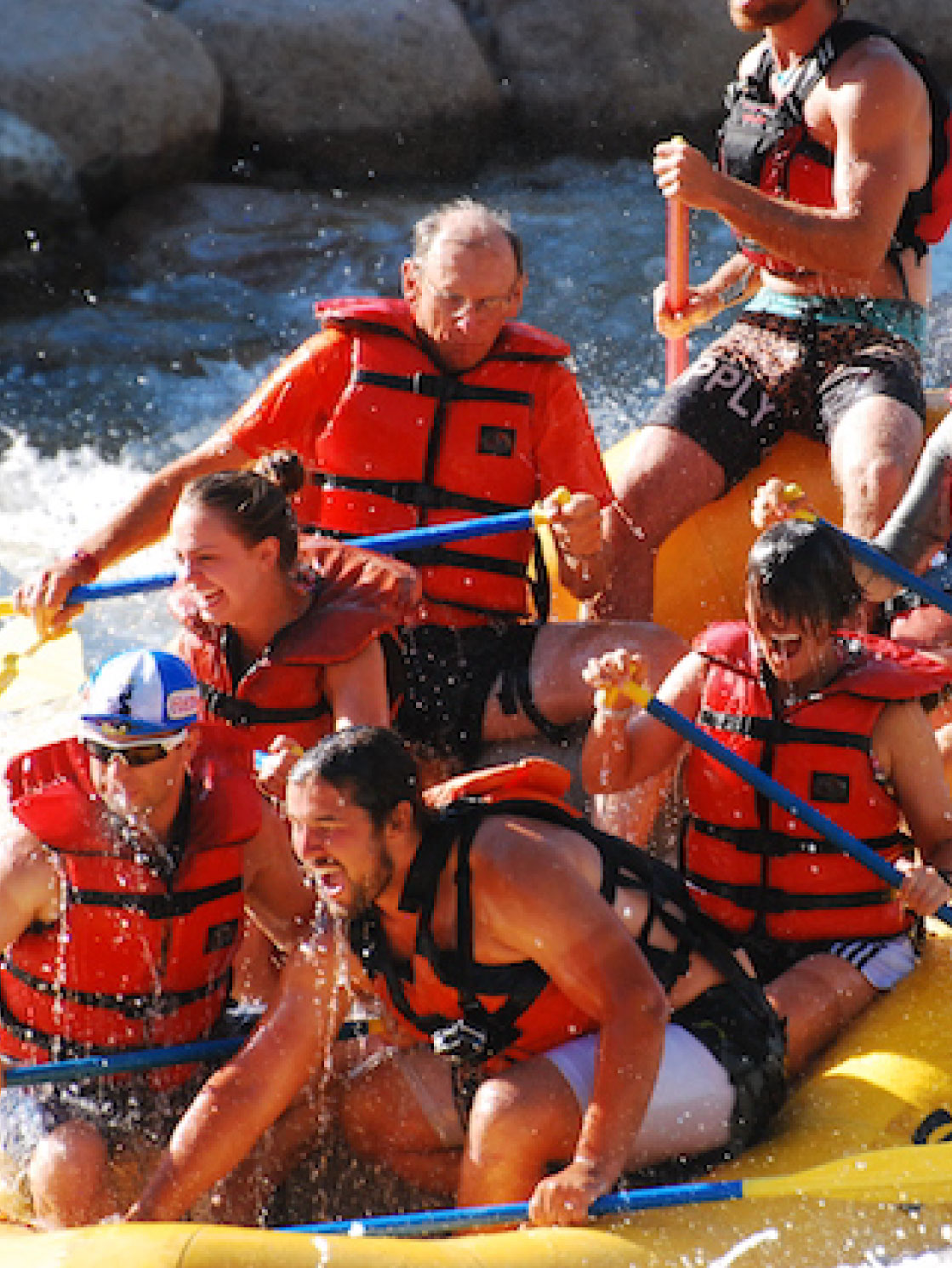 group rafting on the animas river in durango co